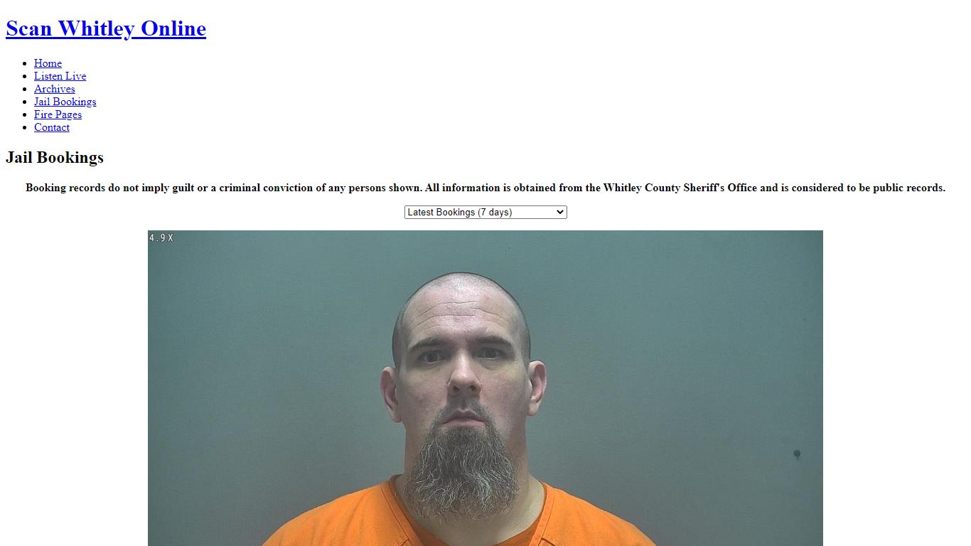 SWO - Jail Bookings